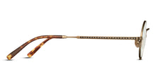 Load image into Gallery viewer, The side view of the 10103H glasses is pictured. The M + N engraving is shown along the temple.